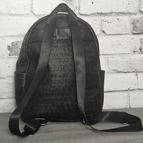 Juicy Couture Black Faux Leather Word Play Backpack main image 10